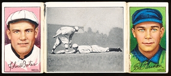 1912 T202 Hassan Triple Folder- “Nearly Caught” with Bates/ Bescher