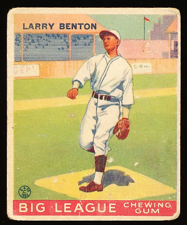 1933 Goudey Bb- #45 Benton, Cinc.