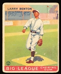 1933 Goudey Bb- #45 Benton, Cinc.