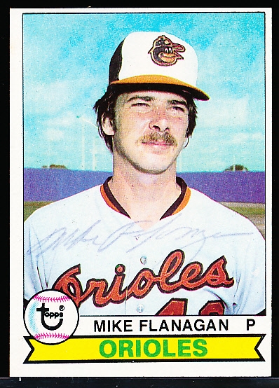 Autographed 1979 Topps Bsbl. #160 Mike Flanagan, Orioles
