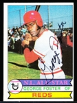 Autographed 1979 Topps Bsbl. #600 George Foster, Reds