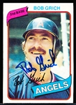 Autographed 1980 Topps Bsbl. #621 Bobby Grich, Angels