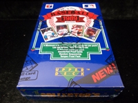 1989 Upper Deck Baseball- 1 Unopened Low Series Wax Box- Baseball Card Exchange (BBCE) Certified/ Cello Wrapped “From A Sealed Case"