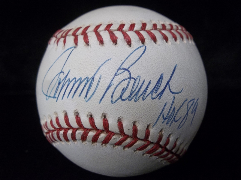 Auto’d & Inscribed Johnny Bench Official NL MLB Bsbl.