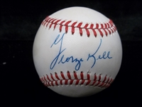 Autographed George Kell Official AL MLB Bsbl.