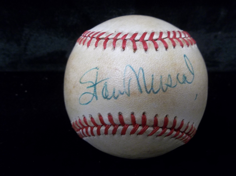 Autographed Stan Musial Official NL MLB Bsbl.