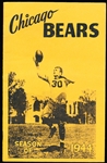 1944 Chicago Bears Football Media/Roster Guide