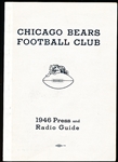 1946 Chicago Bears Football Press and Radio Guide