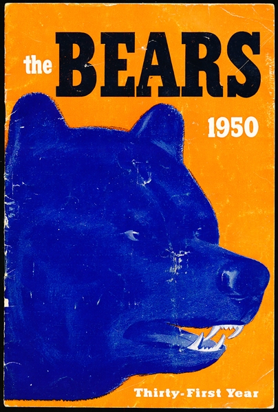 1950 Chicago Bears Football- Media Guide