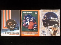 Chicago Bears Football Media Guides- 3 Diff