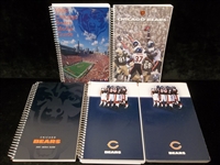 Chicago Bears Football Media Guides- 5 Guides