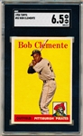 1958 Topps Baseball- #52 Bob Clemente, Pirates- SGC 6.5 (Ex-NM+)- White Team Version