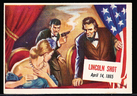 1954 Topps Scoop- #6 President Lincoln