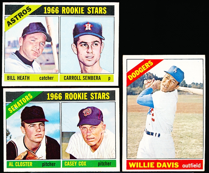 1966 Topps Baseball Hi#’s- 3 Diff
