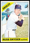 1966 Topps Baseball- Hi# - #562 Russ Snyder, Baltimore