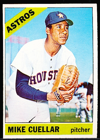 1966 Topps Baseball- Hi# - #566 Mike Cuellar, Astros- SP