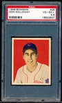 1949 Bowman Baseball- #28 Don Kolloway, White Sox- PSA Vg-Ex+ (4.5)- Cream Back