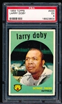 1959 Topps Baseball- #455 Larry Doby, Tigers- PSA Ex 5
