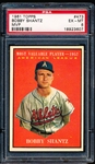 1961 Topps Baseball- #473 Bobby Shantz MVP- PSA Ex-Mt 6