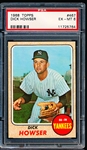 1968 Topps Baseball- #467 Dick Howser, Yankees- PSA Ex-Mt 6