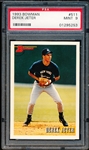 1993 Bowman Baseball- #511 Derek Jeter RC, Yankees- PSA Mint 9