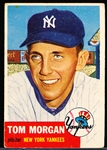 1953 Topps Baseball- #132 Tom Morgan, Yankees