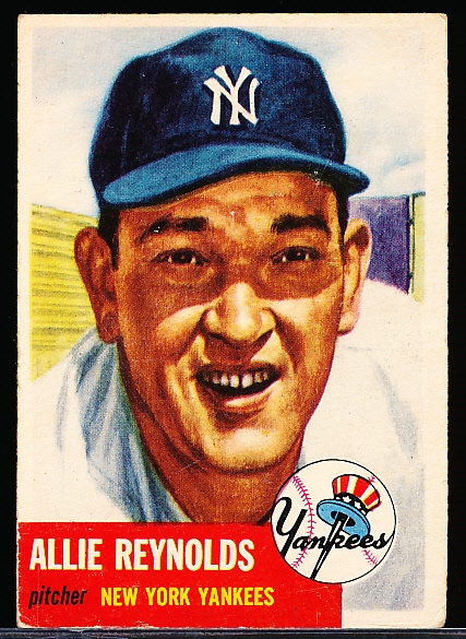 1953 Topps Baseball- #141 A. Reynolds, Yankees