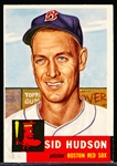 1953 Topps Baseball- #251 Sid Hudson, Boston Red Sox- Hi#.