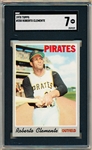 1970 Topps Baseball- #350 Roberto Clemente, Pirates- SGC 7 (NM)