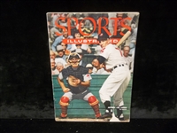 April 18, 1955 Sports Illustrated Mag- with 8 Card Topps Baseball Card Sheet insert