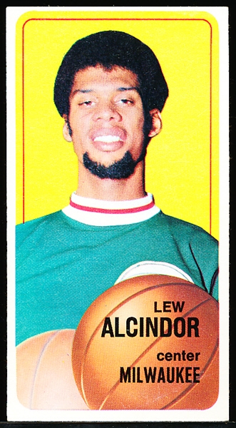 1970-71 Topps Bask- #75 Lew Alcindor, Milwaukee