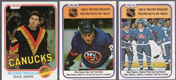 1981-82 O-Pee-Chee Hockey- 70 Diff. Cards