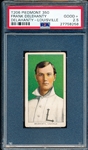 1909-11 T206 Baseball- Frank Delehanty, Louisville- PSA Good+ 2.5- Piedmont 350 Back
