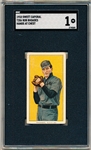 1909-11 T206 Baseball- Bob Rhoades, Cleveland- Hands at Chest Version- SGC 1 (Poor)- Sweet Caporal 350 back.