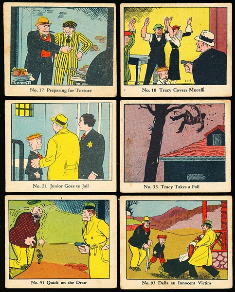 1930’s Walter H. Johnson Candy Co. “Dick Tracy” (R41)- 6 Diff.