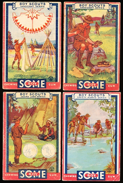 1933 Goudey Gum Co. “Boy Scouts” (R26)- 4 Diff.