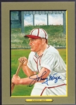 Autographed 1987 Perez-Steele BB HOF Great Moments- #23 Johnny Mize, St. Louis Cardinals