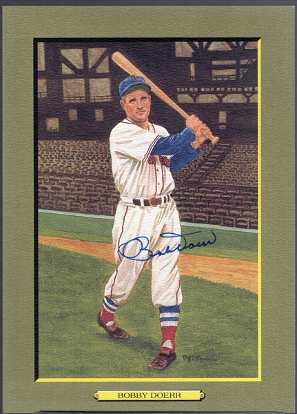 Autographed 1988 Perez-Steele BB HOF Great Moments #36 Bobby Doerr, Red Sox
