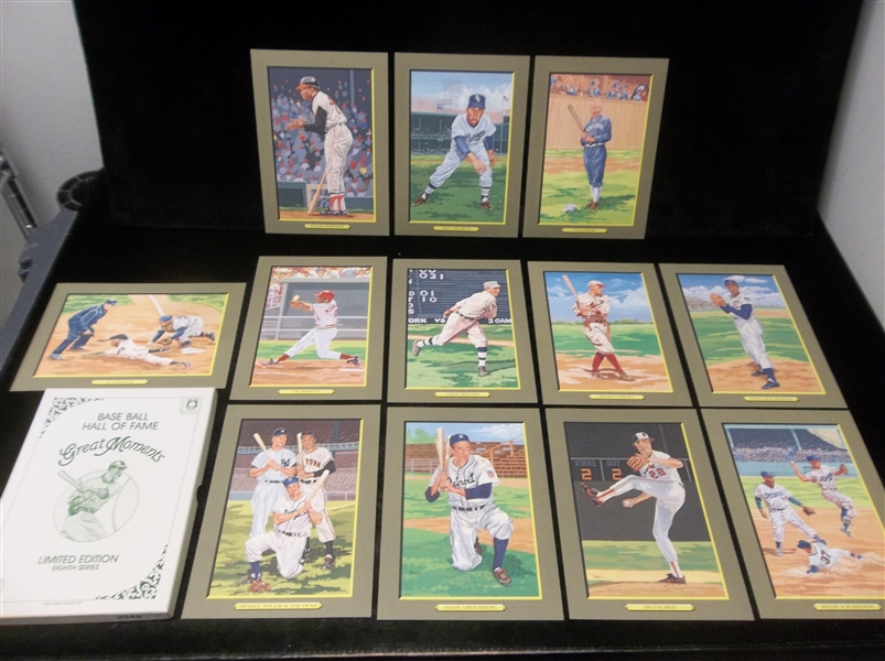 1993 Perez-Steele BB HOF Great Moments- 1 Complete Series 8 Set of 12 Cards (#85-96)
