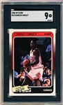 1988-89 Fleer Bskt.- #18 Charles Oakley, Knicks- SGC 9 (MT)