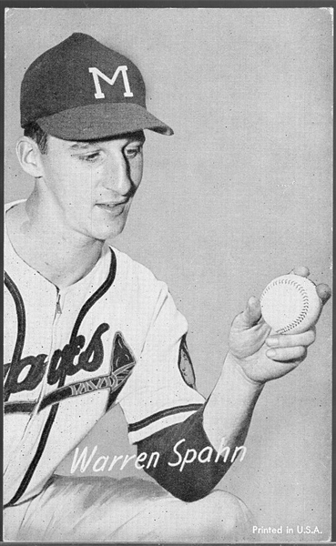 1947-66 Exhibit Baseball- Warren Spahn, Milwaukee