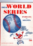 1954 MLB World Series Program- New York Giants @ Cleveland Indians