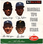 1962 Mars Candy/ Sonic Arts MLB Tips Record #3 How to Field (D. Hoak/ G. Hodges/ W. Mays/ J. Roseboro)
