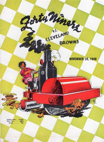 November 28, 1948 Cleveland Browns @ San Francisco 49ers AAFC Program