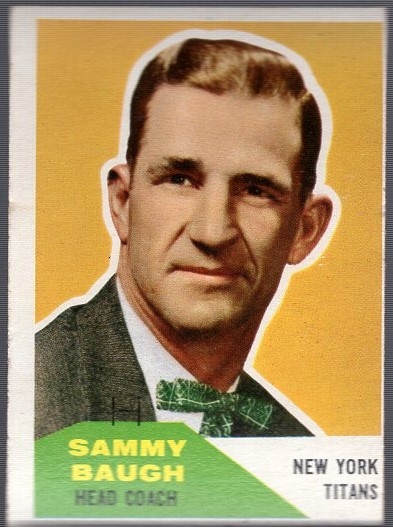 1960 Fleer Ftbl. #20 Sammy Baugh