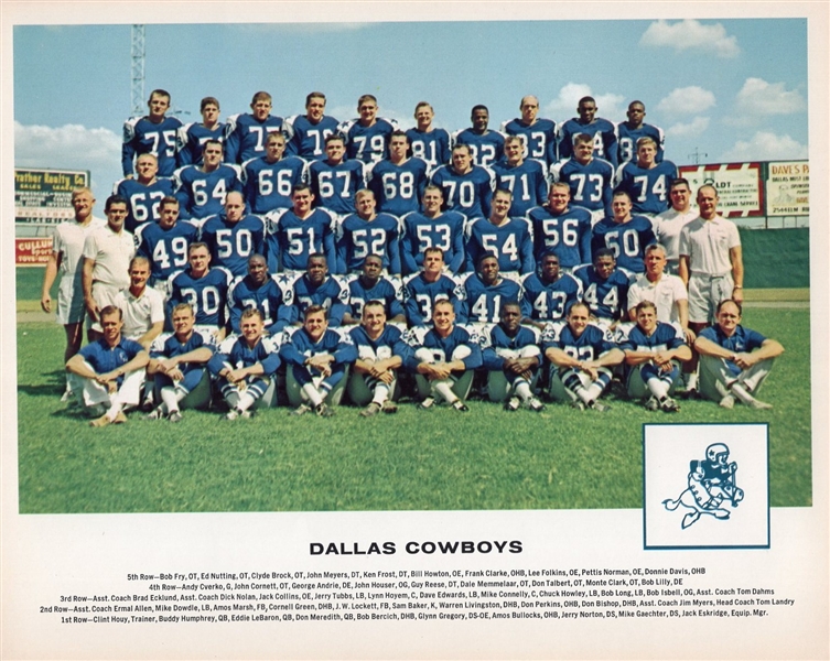 1962 Tang NFL Team Photos- Dallas Cowboys