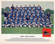 1962 Tang NFL Team Photos- New York Giants