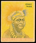 1930’s Goudey Gum Co. “Indian Gum Series of 48- Red Stripe” (R73-3)- #115 Ioway Tribe- Tough Series!