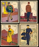 1930’s E. Rosen Co. “Soldier Cards” (R139)- 4 Diff.