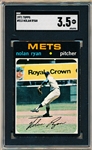 1971 Topps Baseball- #513 Nolan Ryan, Mets- SGC Graded VG+ 3.5